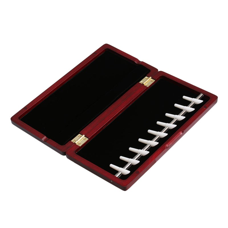 Mxfans Elegant Handmade Wooden Bassoon Reed Box for 9 Reeds Red Wood Color - Image 3